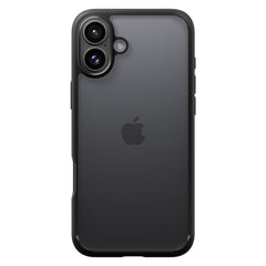 COPERTURA SPIGEN ULTRA HYBRID IPHONE 16 NERO OPACO