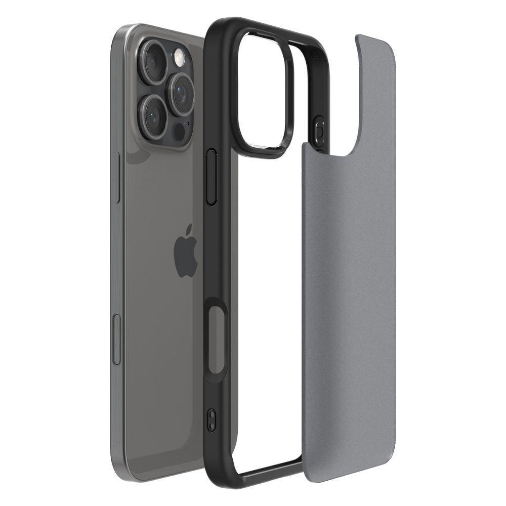 COPERTURA SPIGEN ULTRA HYBRID IPHONE 16 PRO FROST BLACK