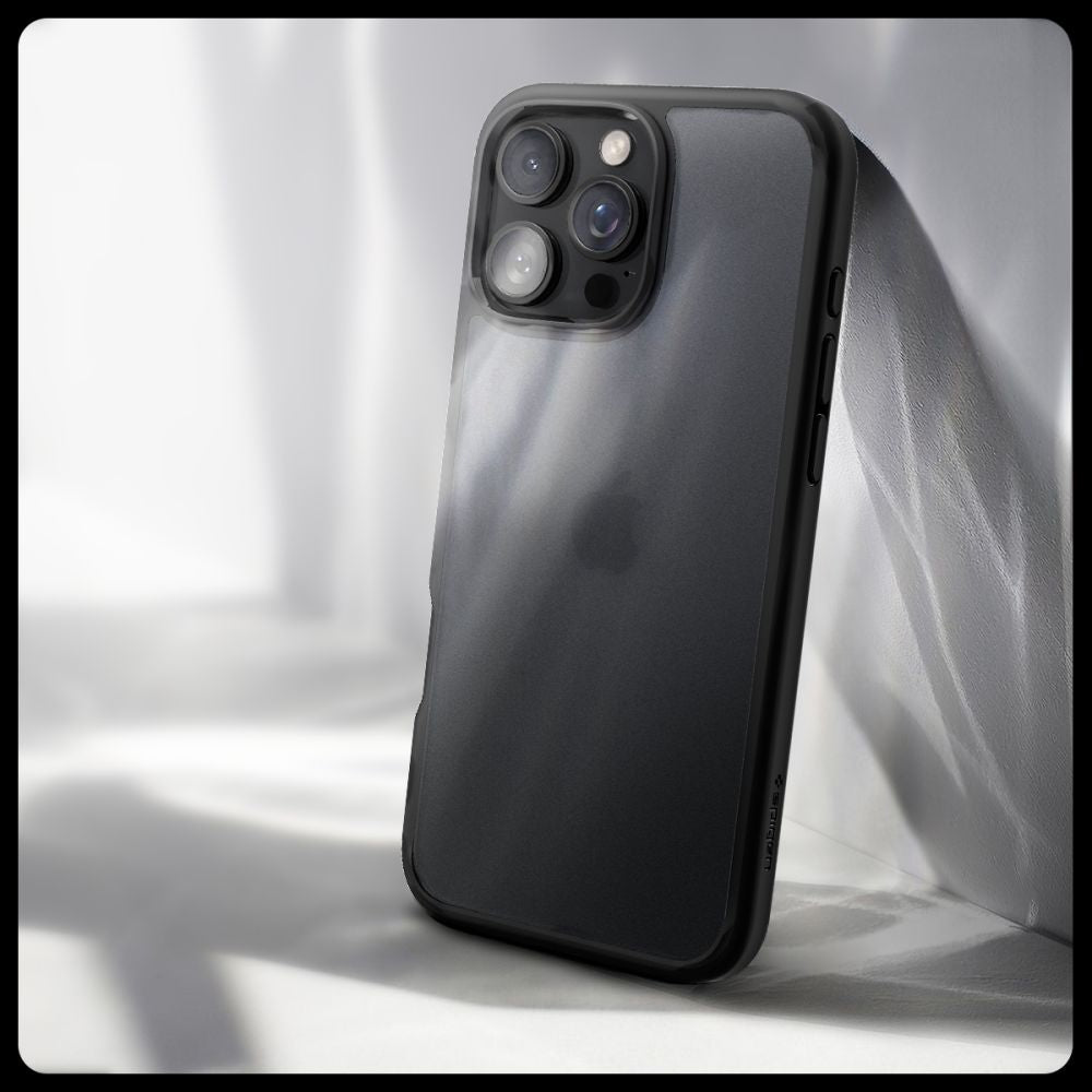 COPERTURA SPIGEN ULTRA HYBRID IPHONE 16 PRO FROST BLACK