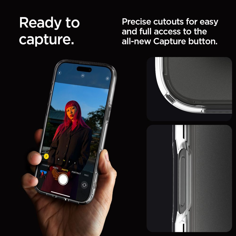 COPERTURA SPIGEN ULTRA HYBRID IPHONE 16 PRO FROST CLEAR