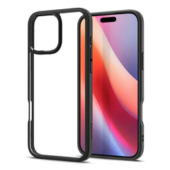 COPERTURA SPIGEN ULTRA HYBRID IPHONE 16 PRO NERO OPACO