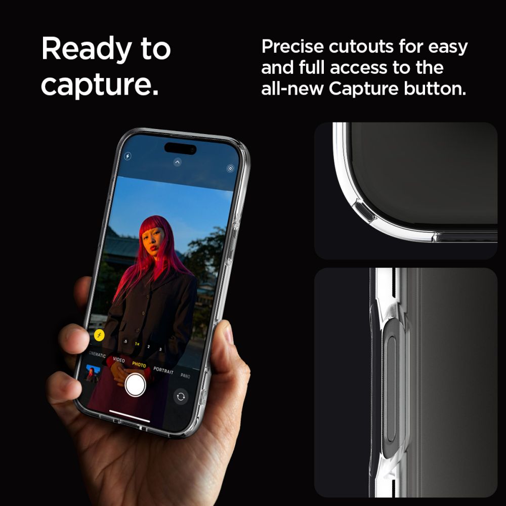 COPERTURA SPIGEN ULTRA HYBRID IPHONE 16 PRO MAX CRYSTAL CLEAR