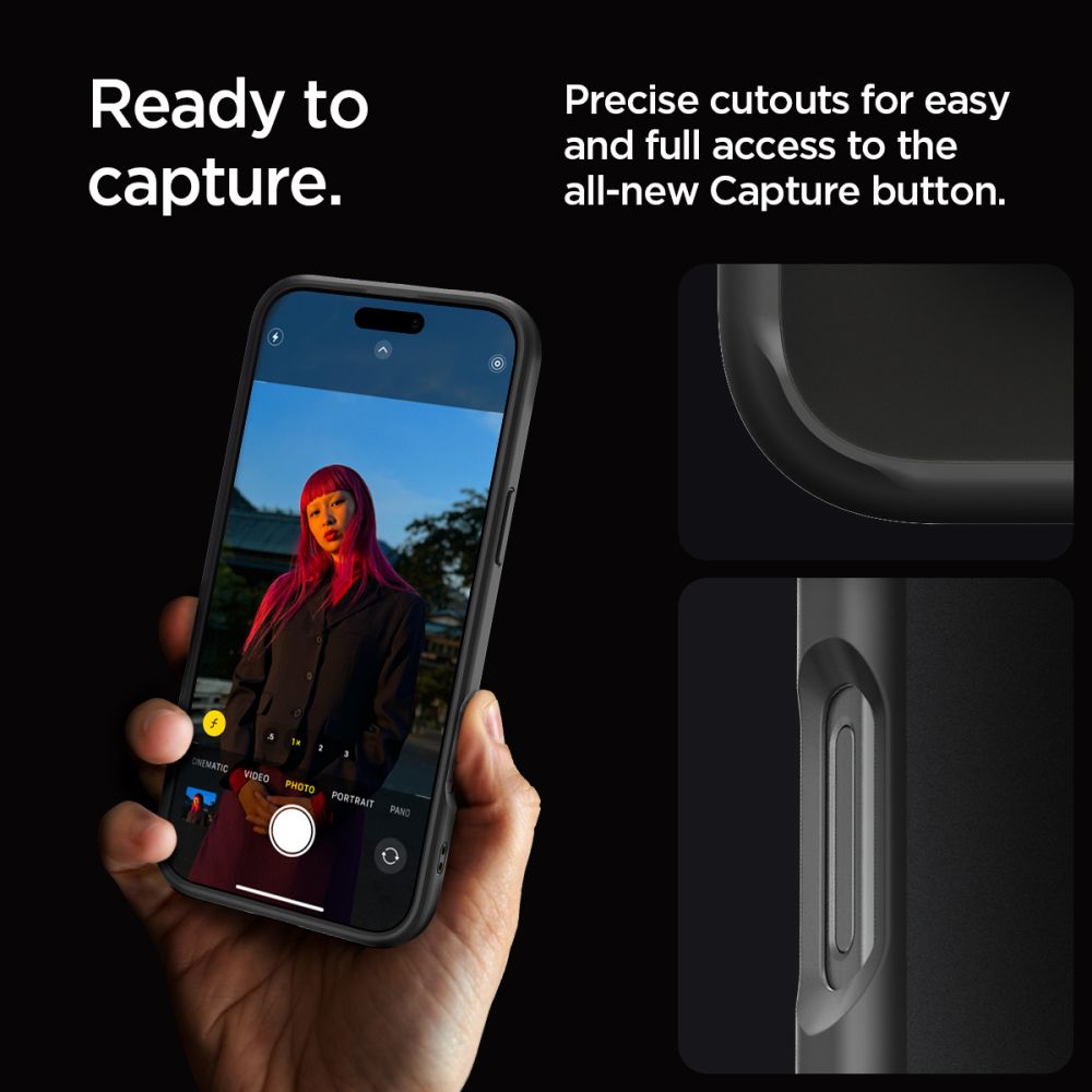 COPERTURA SPIGEN ULTRA HYBRID IPHONE 16 PRO MAX FROST BLACK