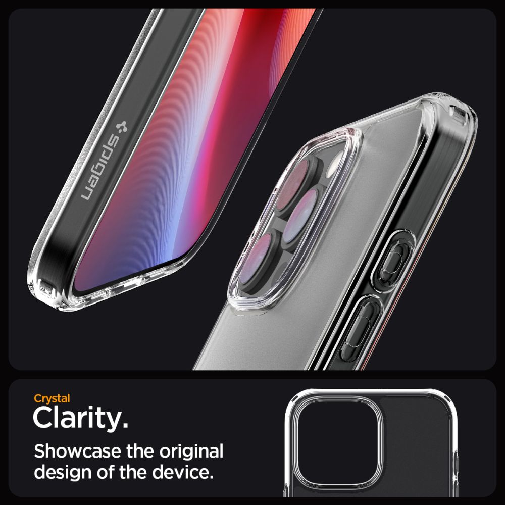 COPERTURA SPIGEN ULTRA HYBRID IPHONE 16 PRO MAX FROST CLEAR