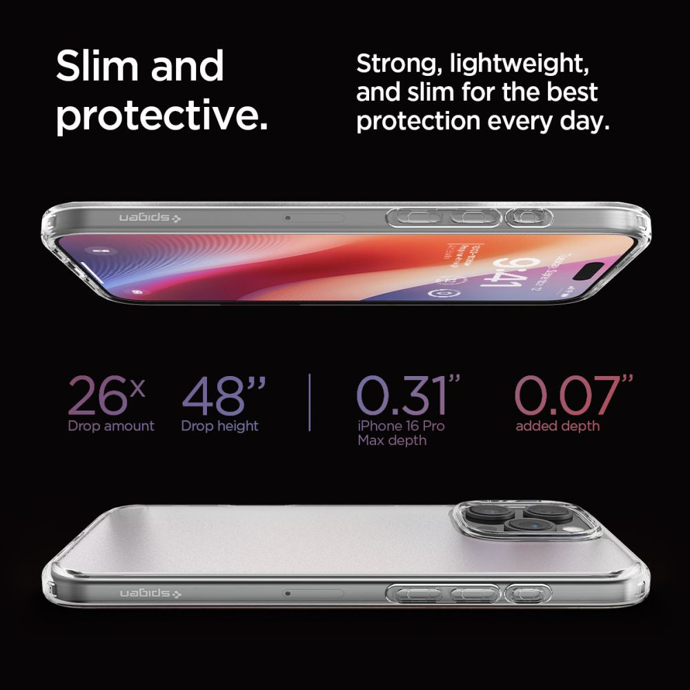 COPERTURA SPIGEN ULTRA HYBRID IPHONE 16 PRO MAX FROST CLEAR