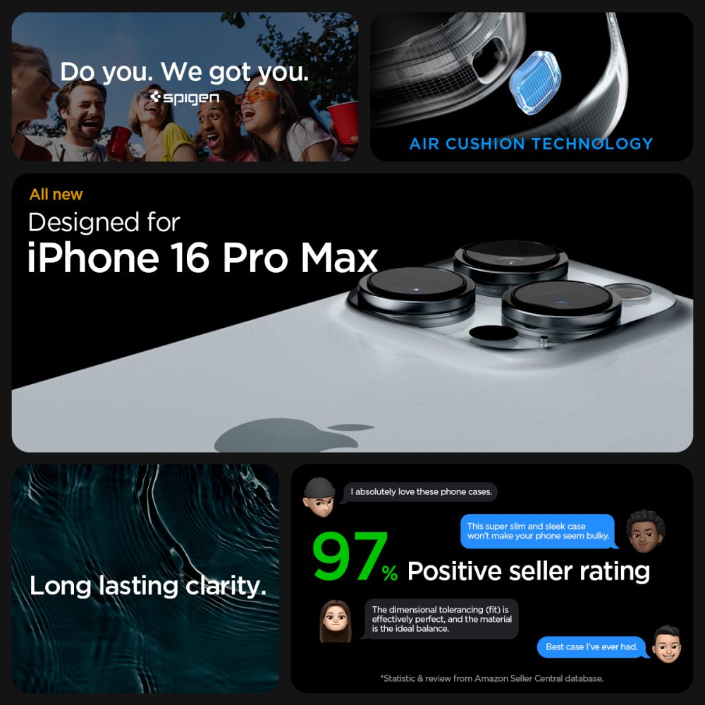 COPERTURA SPIGEN ULTRA HYBRID IPHONE 16 PRO MAX FROST CLEAR