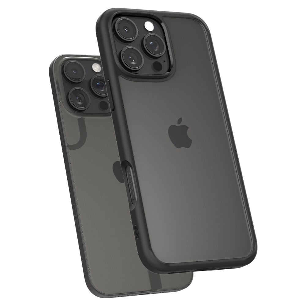 COPERTURA SPIGEN ULTRA HYBRID IPHONE 16 PRO MAX NERO OPACO