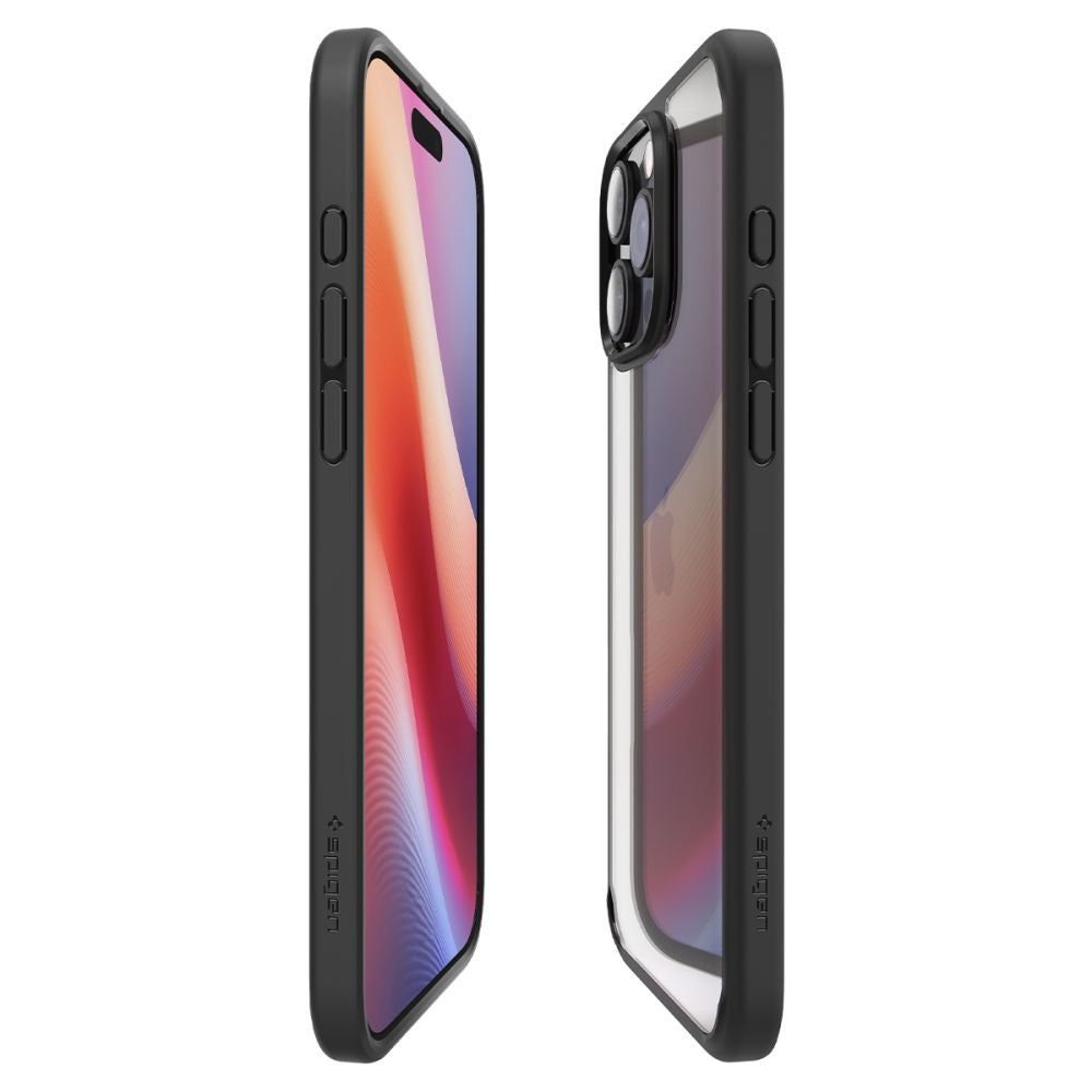 COPERTURA SPIGEN ULTRA HYBRID IPHONE 16 PRO MAX NERO OPACO