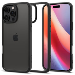 COPERTURA SPIGEN ULTRA HYBRID IPHONE 16 PRO MAX NERO OPACO