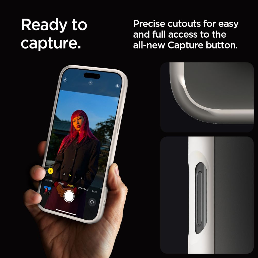 COPERTURA SPIGEN ULTRA HYBRID IPHONE 16 PRO MAX TITANIO NATURALE