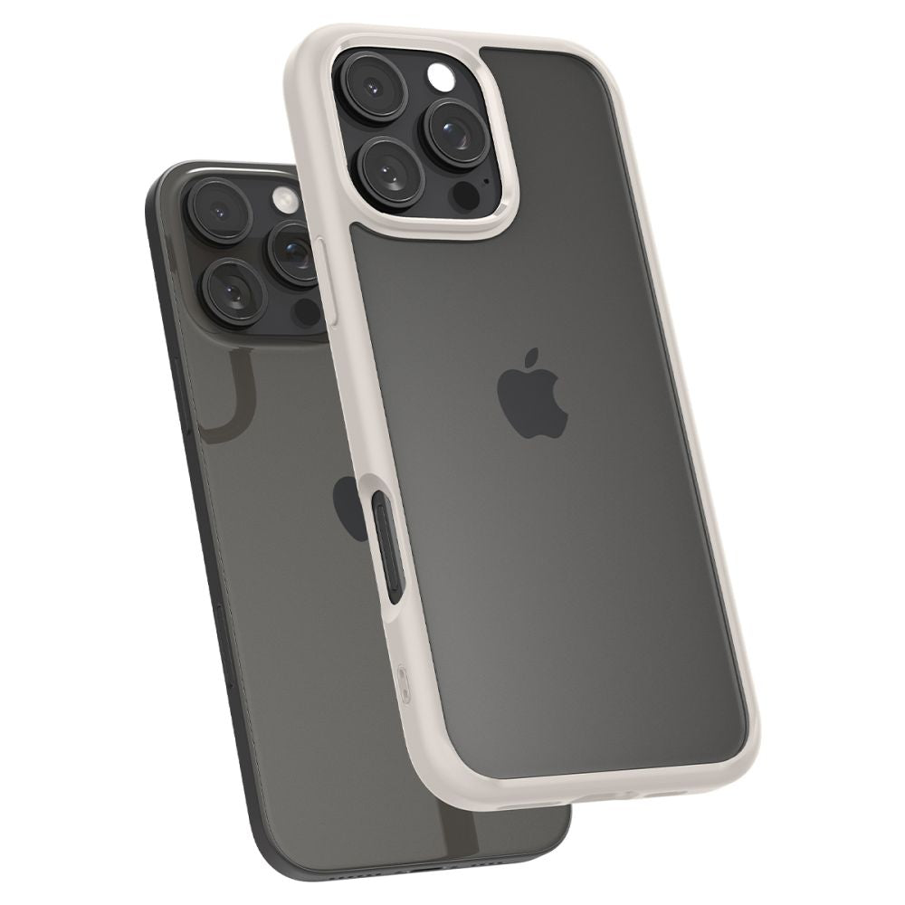 COPERTURA SPIGEN ULTRA HYBRID IPHONE 16 PRO MAX TITANIO NATURALE