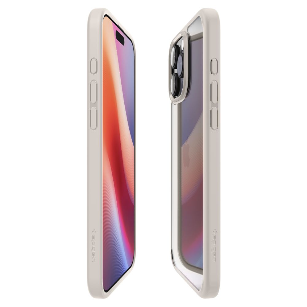 COPERTURA SPIGEN ULTRA HYBRID IPHONE 16 PRO MAX TITANIO NATURALE