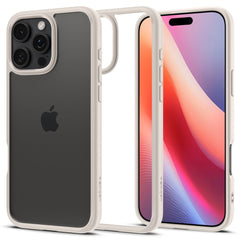 COPERTURA SPIGEN ULTRA HYBRID IPHONE 16 PRO MAX TITANIO NATURALE