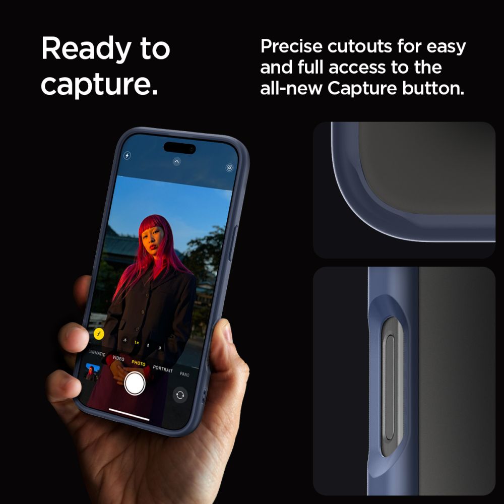 COPERTURA SPIGEN ULTRA HYBRID IPHONE 16 PRO MAX BLU NAVY