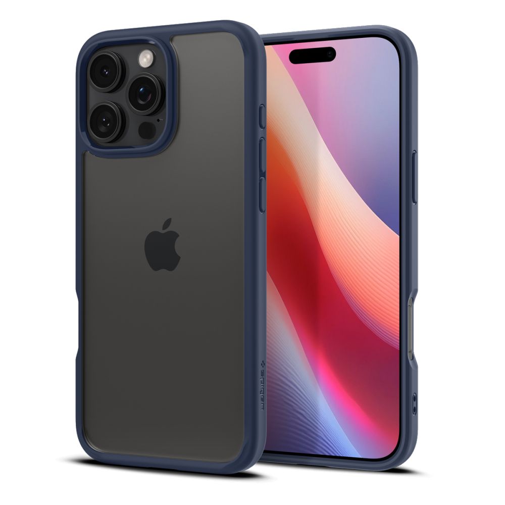 COPERTURA SPIGEN ULTRA HYBRID IPHONE 16 PRO BLU NAVY