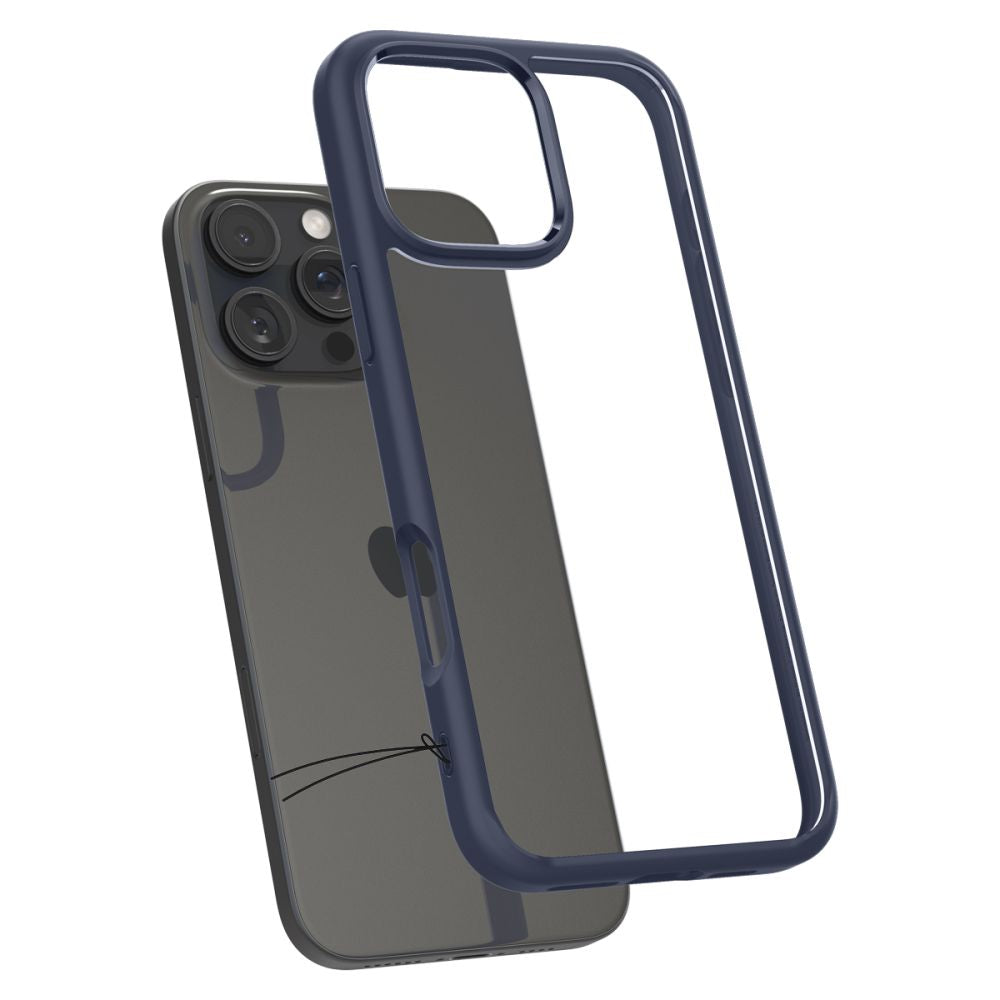 COPERTURA SPIGEN ULTRA HYBRID IPHONE 16 PRO BLU NAVY