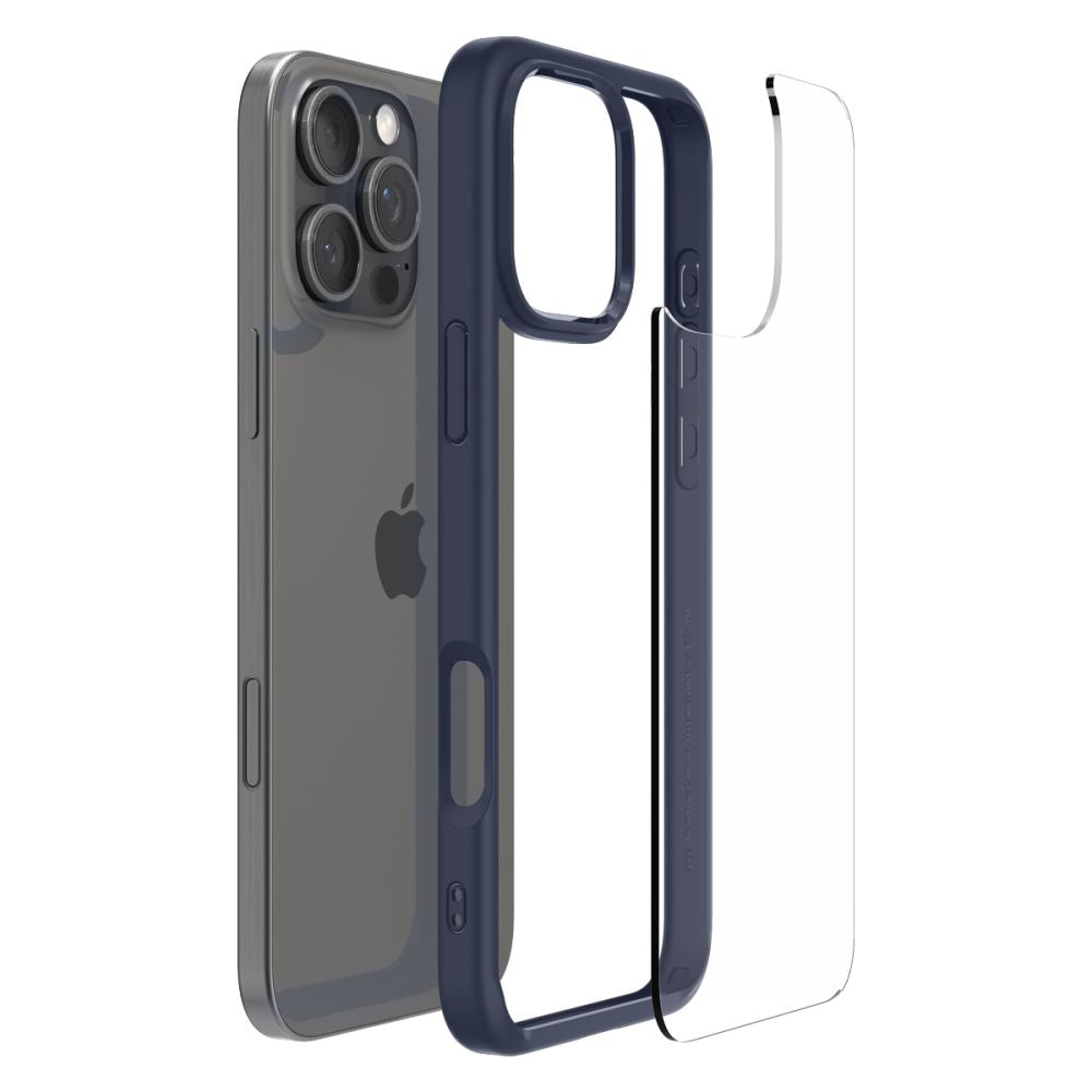 COPERTURA SPIGEN ULTRA HYBRID IPHONE 16 PRO BLU NAVY