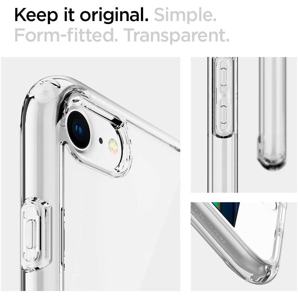 CUSTODIA SPIGEN ULTRA HYBRID IPHONE 7/8/SE 2020 / SE 2022 CRYSTAL CLEAR