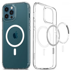 COPERTURA SPIGEN ULTRA HYBRID MAG IPHONE 12 PRO MAX BIANCA