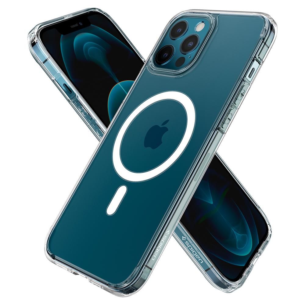 COPERTURA SPIGEN ULTRA HYBRID MAG IPHONE 12 PRO MAX BIANCA