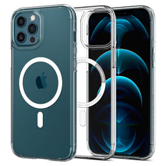 COPERTURA SPIGEN ULTRA HYBRID MAG IPHONE 12/12 PRO BIANCA