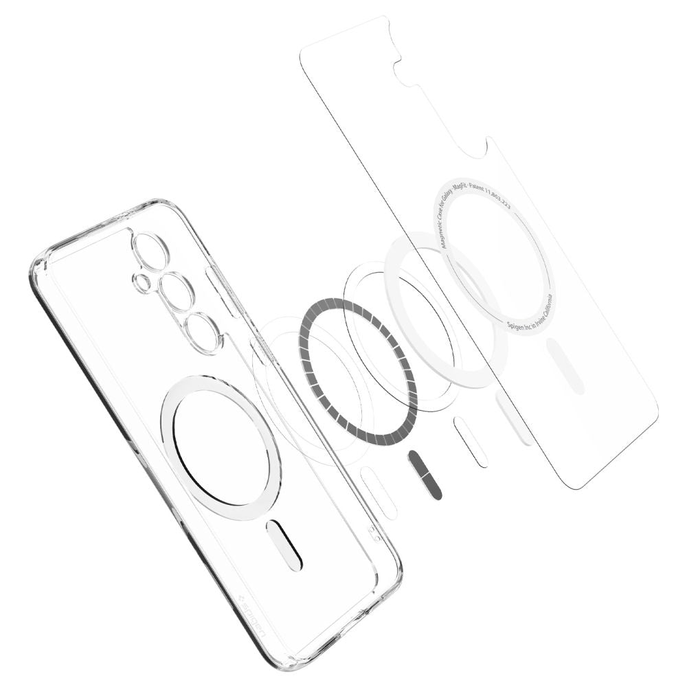 COPERTURA SPIGEN ULTRA HYBRID MAG MAGSAFE GALAXY S24 FE BIANCA