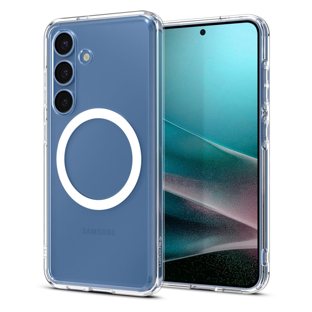 COPERTURA SPIGEN ULTRA HYBRID MAG MAGSAFE GALAXY S25+ PLUS TRASPARENTE/BIANCA