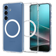 COPERTURA SPIGEN ULTRA HYBRID MAG MAGSAFE GALAXY S25+ PLUS TRASPARENTE/BIANCA