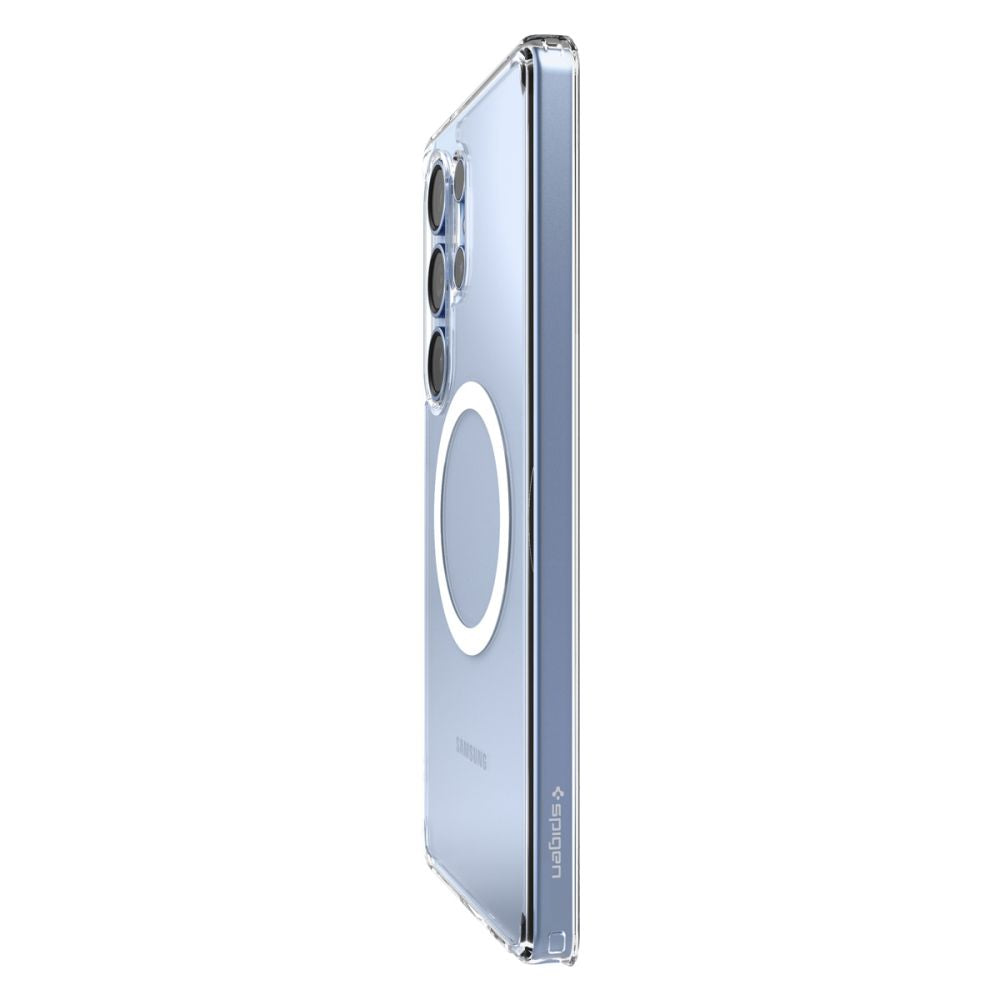 COPERTURA SPIGEN ULTRA HYBRID MAG MAGSAFE GALAXY S25 ULTRA TRASPARENTE/BIANCA