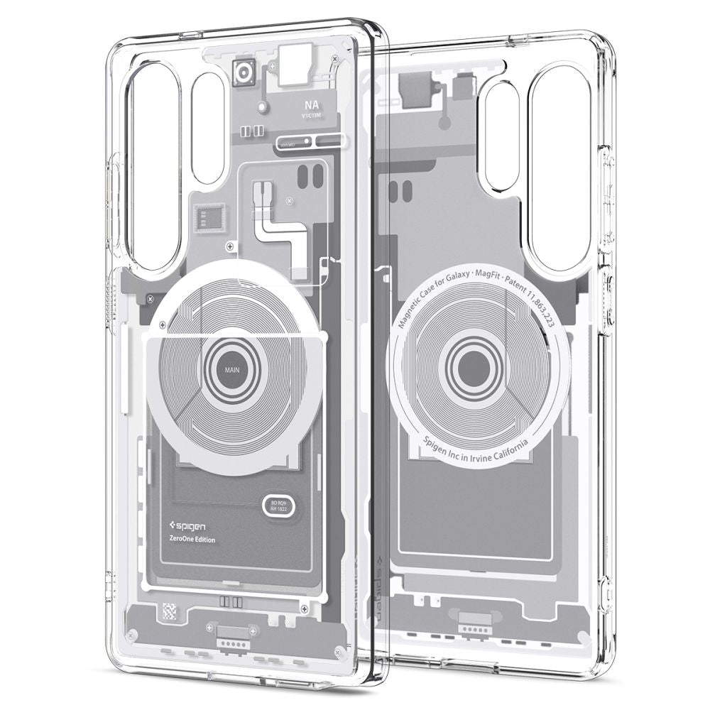 COPERTURA SPIGEN ULTRA HYBRID MAG MAGSAFE GALAXY S25 ULTRA ZERO ONE BIANCA
