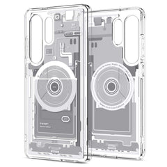 COPERTURA SPIGEN ULTRA HYBRID MAG MAGSAFE GALAXY S25 ULTRA ZERO ONE BIANCA