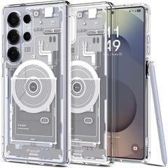 COPERTURA SPIGEN ULTRA HYBRID MAG MAGSAFE GALAXY S25 ULTRA ZERO ONE BIANCA