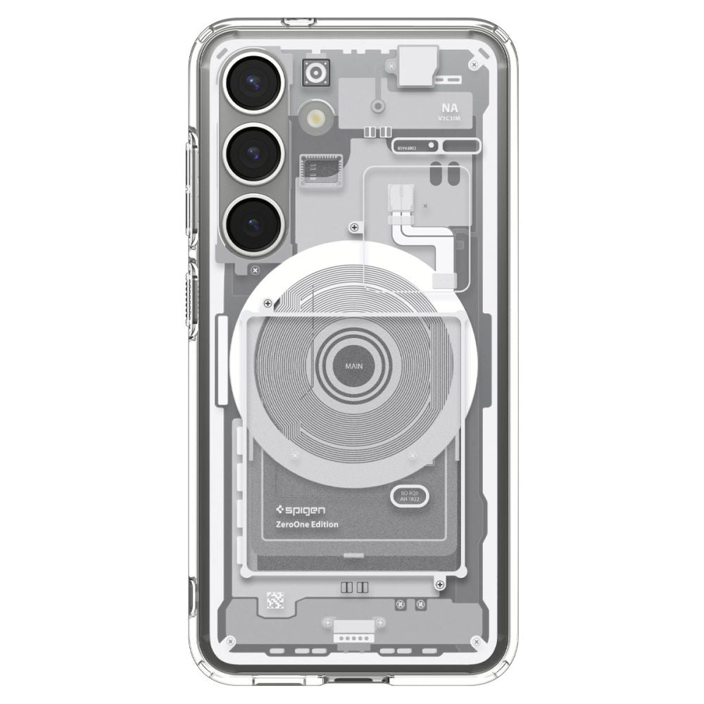 COPERTURA SPIGEN ULTRA HYBRID MAG MAGSAFE GALAXY S25 ZERO ONE BIANCA