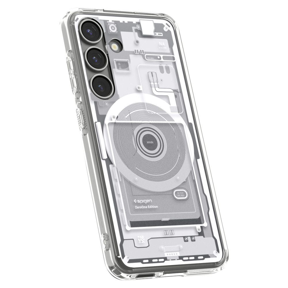 COPERTURA SPIGEN ULTRA HYBRID MAG MAGSAFE GALAXY S25 ZERO ONE BIANCA