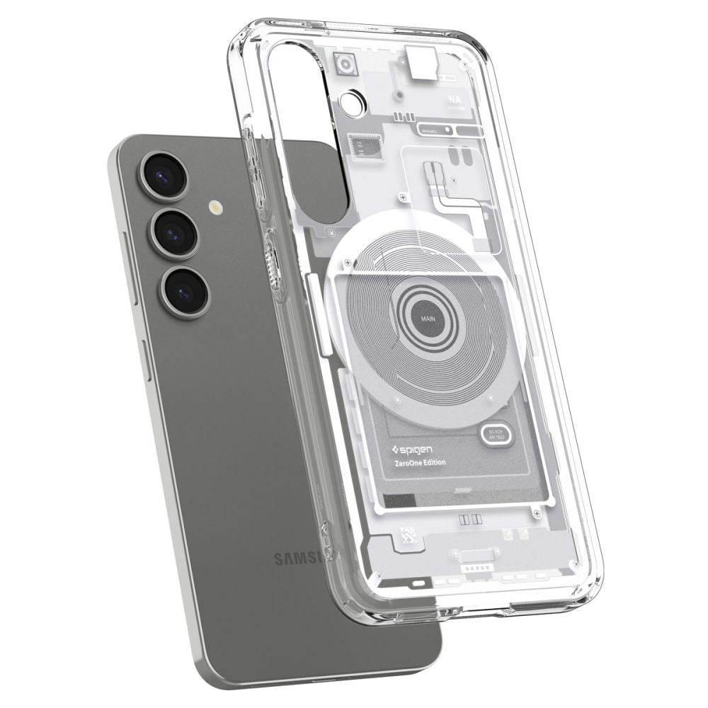 COPERTURA SPIGEN ULTRA HYBRID MAG MAGSAFE GALAXY S25 ZERO ONE BIANCA