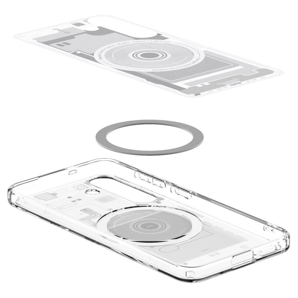 COPERTURA SPIGEN ULTRA HYBRID MAG MAGSAFE GALAXY S25 ZERO ONE BIANCA