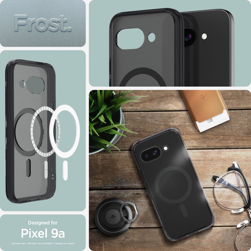 COPERTURA SPIGEN ULTRA HYBRID MAG MAGSAFE GOOGLE PIXEL 9A FROST BLACK