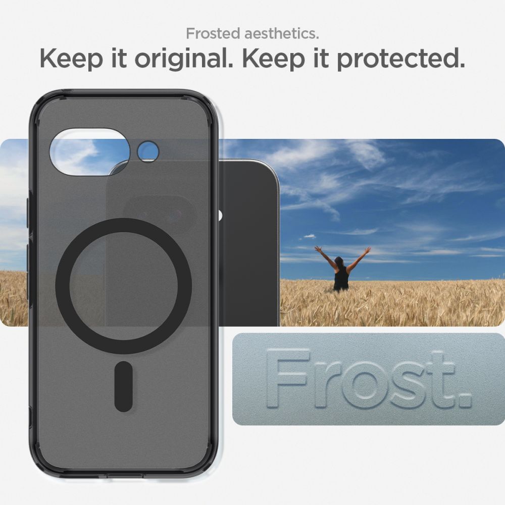 COPERTURA SPIGEN ULTRA HYBRID MAG MAGSAFE GOOGLE PIXEL 9A FROST BLACK