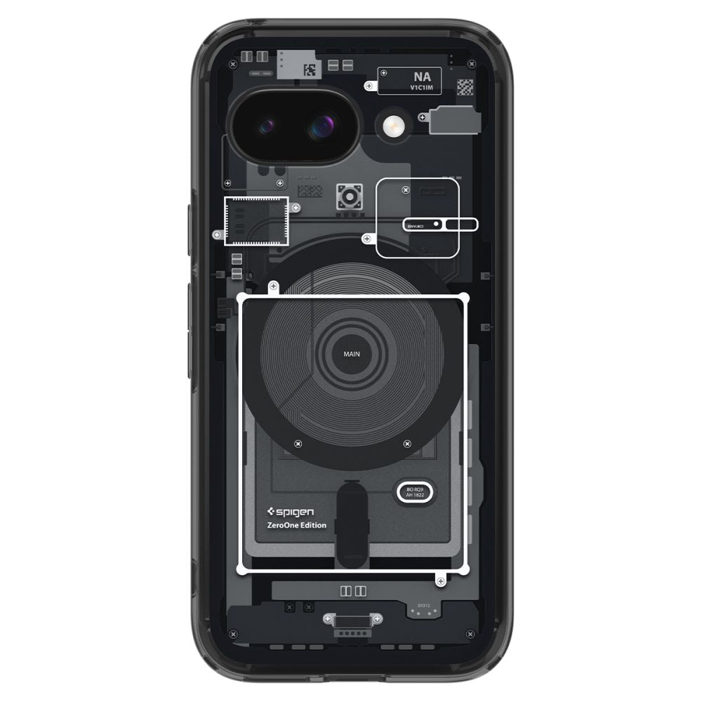 COPERTURA SPIGEN ULTRA HYBRID MAG MAGSAFE GOOGLE PIXEL 9A ZERO ONE NERA
