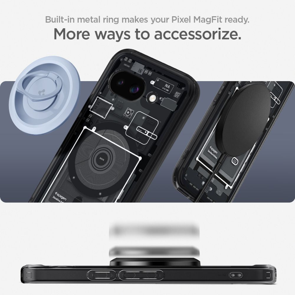 COPERTURA SPIGEN ULTRA HYBRID MAG MAGSAFE GOOGLE PIXEL 9A ZERO ONE NERA