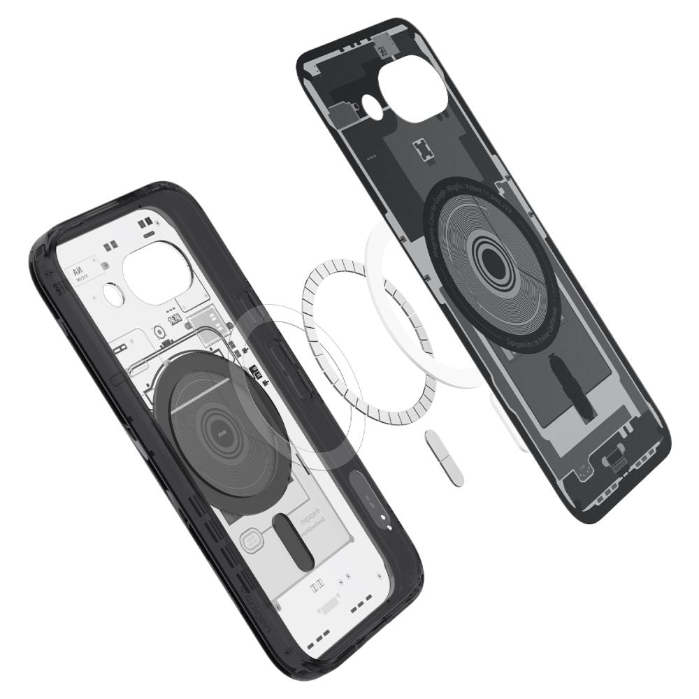 COPERTURA SPIGEN ULTRA HYBRID MAG MAGSAFE GOOGLE PIXEL 9A ZERO ONE NERA