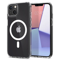 COPERTURA SPIGEN ULTRA HYBRID MAG MAGSAFE IPHONE 13 BIANCA