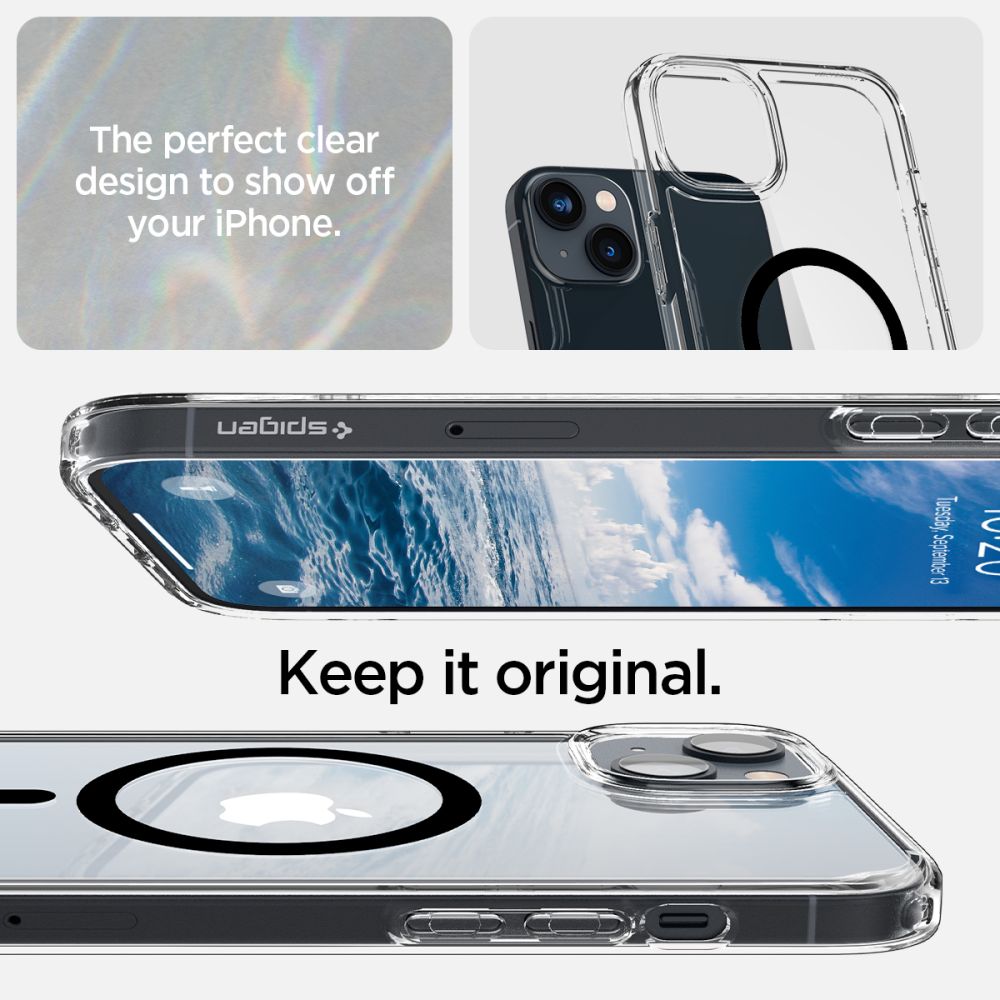 COPERTURA SPIGEN ULTRA HYBRID MAG MAGSAFE IPHONE 14 PLUS NERA