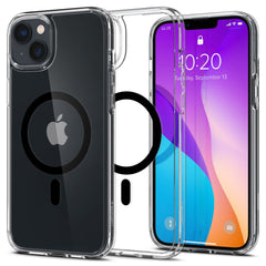 COPERTURA SPIGEN ULTRA HYBRID MAG MAGSAFE IPHONE 14 PLUS NERA