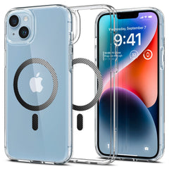 COPERTURA SPIGEN ULTRA HYBRID MAG MAGSAFE IPHONE 14 PLUS FIBRA DI CARBONIO