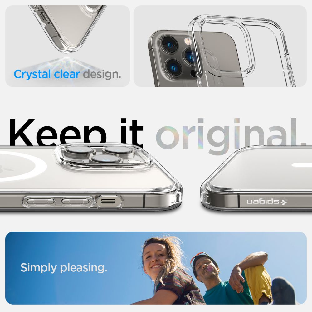 COPERTURA SPIGEN ULTRA HYBRID MAG MAGSAFE IPHONE 14 PRO MAX BIANCA