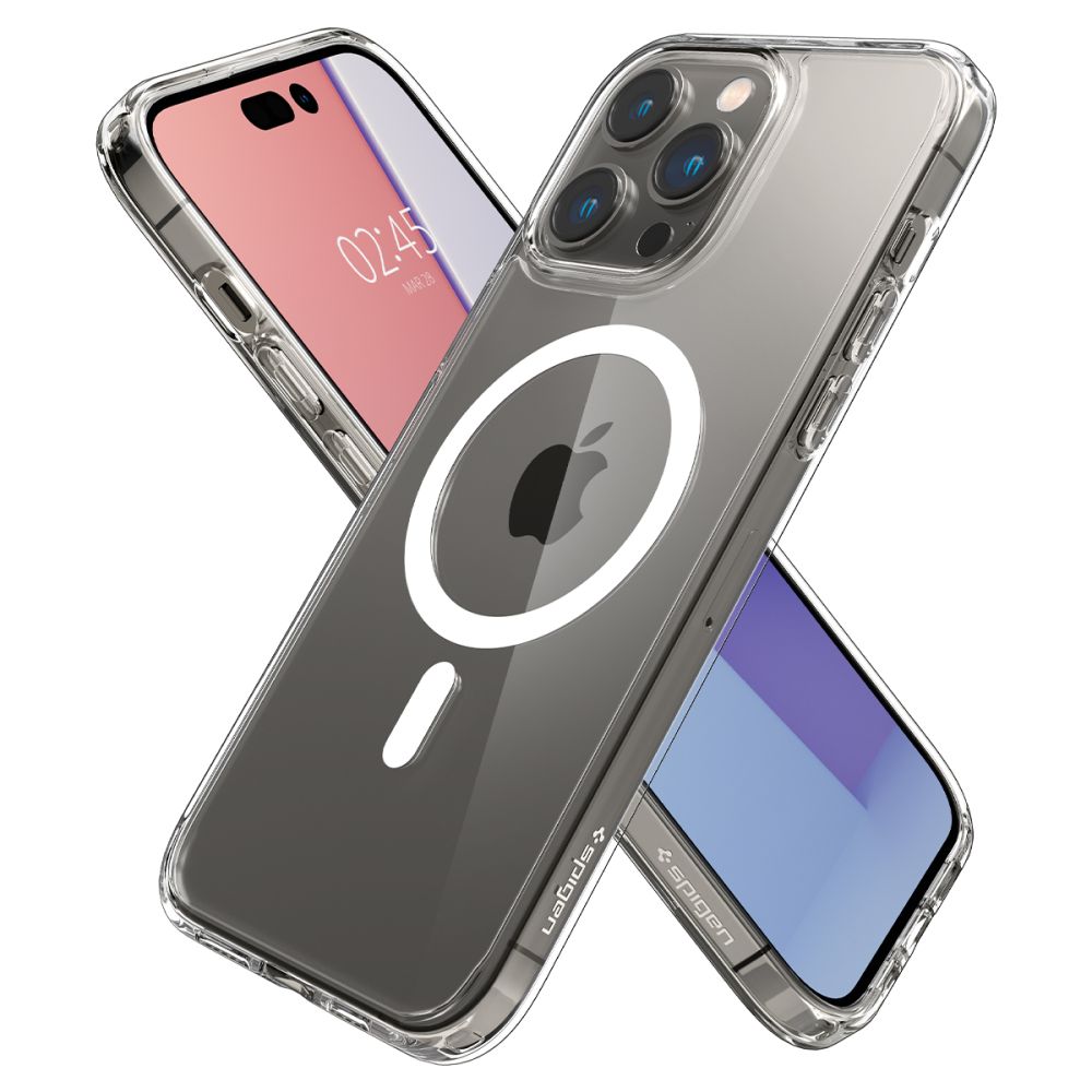 COPERTURA SPIGEN ULTRA HYBRID MAG MAGSAFE IPHONE 14 PRO MAX BIANCA