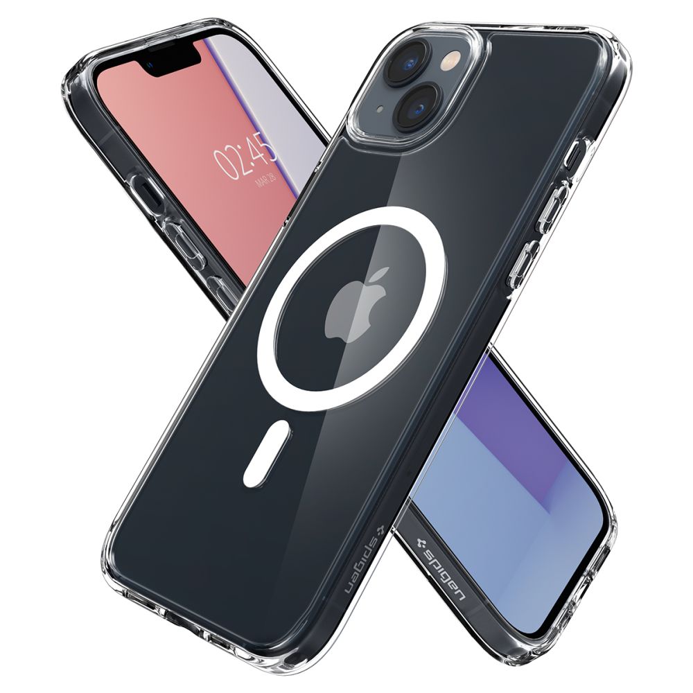 COPERTURA SPIGEN ULTRA HYBRID MAG MAGSAFE IPHONE 14 BIANCA