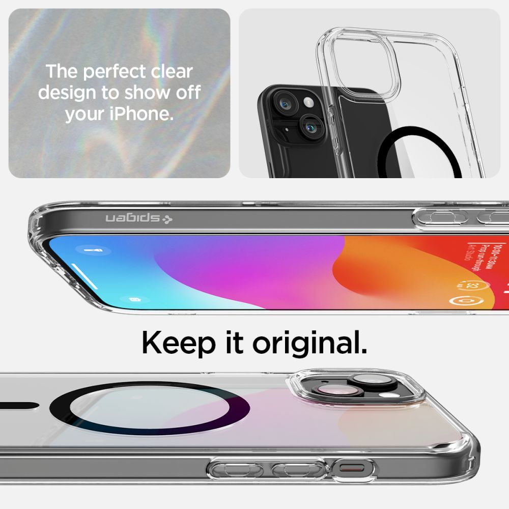 COPERTURA SPIGEN ULTRA HYBRID MAG MAGSAFE IPHONE 15 NERA