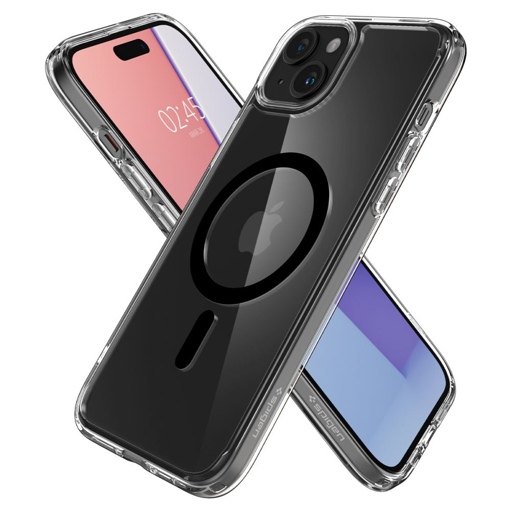 COPERTURA SPIGEN ULTRA HYBRID MAG MAGSAFE IPHONE 15 PLUS NERA